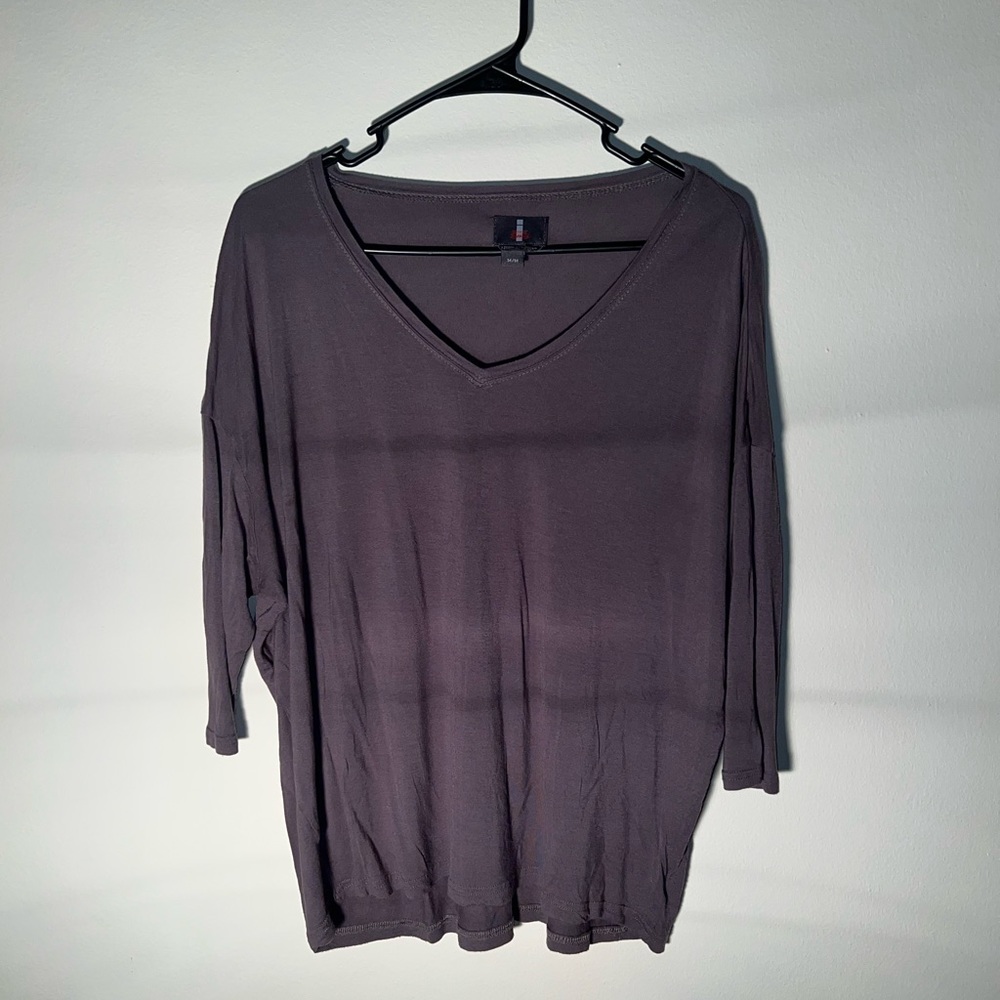 Buffalo jeans oversized v-neck long sleeved T-shirt
